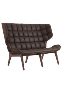Mammoth Sofa Cuir couverture Norr11 Chêne foncé colorée Dunes Cuir Brun foncé