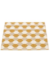 Dana plastique tapis ocre 70x60 Pappelina