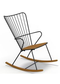 Paon Outdoor Rocking chair Chaise berçante Outdoor Houe noir
