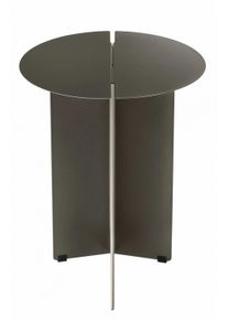 Oru table d'appoint &Oslash; 35 x H 47 cm Blomus M&eacute;tal br&ucirc;l&eacute;, finition m&eacute;tallique