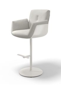 Alvo Chaise de bar pivotante avec pied assiette réglable en hauteur COR