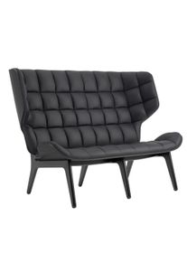 Mammoth Sofa Cuir couverture Norr11 Chêne noir Dunes Cuir Anthracite