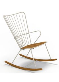 Paon Outdoor Rocking chair Chaise berçante Outdoor Houe blanc