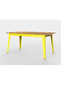 6Grad table en plein air Jan Cray Jaune Bois huilé