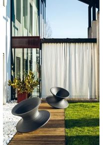 Spun Lounge Fauteuil Magis Gris Anthracite
