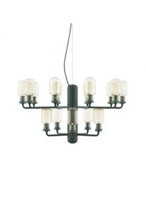 Normann Copenhagen Amp Chandelier Pendelleuchte Small Gold/Grün