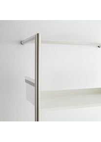 MOX STUDIO Pool 220 Étagère penchée Mox Structure chrome mat étagères blanc