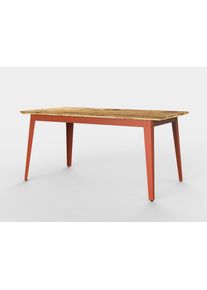 6Grad table en plein air Jan Cray rouge-orangé Bois huilé