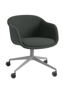 Fiber Conference Armchair Swivel Base chaise rembourrée muuto