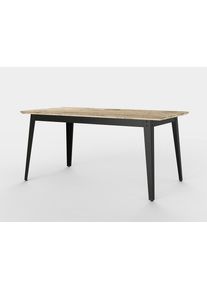 6Grad table en plein air Jan Cray Noir bois brut