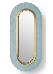 Lens Lampe murale à LED anneau métallique ovale en or Bleu Marine LZF Lamps