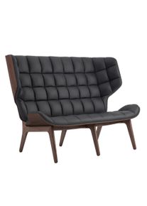 Mammoth Sofa Cuir couverture Norr11 Chêne foncé colorée Dunes Cuir Anthracite