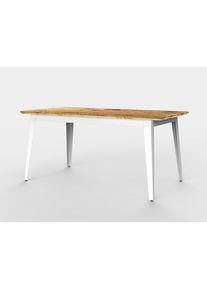 6Grad table en plein air Jan Cray Blanc Bois huilé