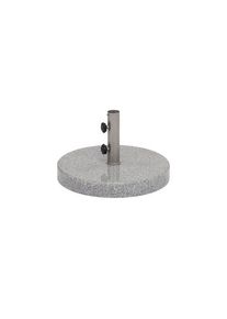 Weishäupl Plaque de sol granit gris/blanc rond Ø 70 cm pour parasol Weishäupl