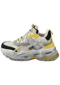 Buffalo Trampki niskie dla kobiet ż&oacute;łty / szary / czarny Rozmiar 36