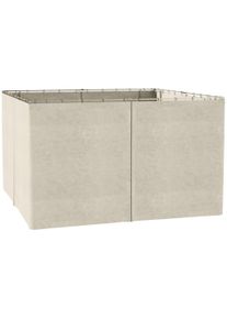 Outsunny 4 Pack Universal Gazebo Replacement Sidewalls Privacy Panel for Most 3 x 4m Gazebo Canopy Pavillion Outdoor Shelter Curtains Beige | Aosom Ireland