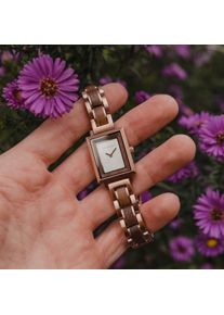 Holzkern; Horloges gemaakt van hout Maria Theresia (Walnoot/Zilver), Dames, Natuurlijk hout