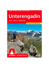 BERGVERLAG ROTHER Unterengadin Walking guide book 8. aktualisierte Auflage 2022