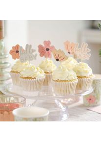 Ginger Ray 12 décorations de gâteau Blooming Life
