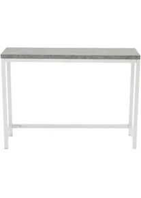Livetastic Beistelltisch , Weiß, Hellgrau , Metall, Holzwerkstoff , rechteckig , eckig , 30x80x110 cm , einfacher Aufbau , Wohnzimmer, Wohnzimmertische, Beistelltische, Beistelltische Metall