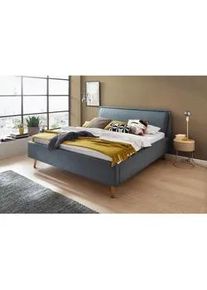 Meise Möbel Livetastic Polsterbett , Blau , Textil , Esche , 180x200 cm , Reach, Goldenes M , Schlafzimmer, Betten, Polsterbetten