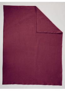 Biederlack Wohndecke in rot, Größe B/L: 100 cm x 150 cm