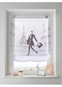 HEINE HOME Raffrollo mit Ösen in schwarz-weiß