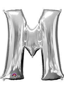 Amscan Ballon aluminium lettre M argent 83cm