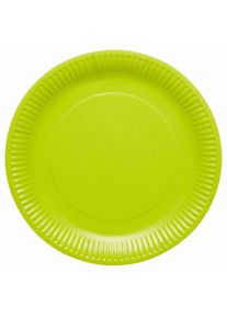 8 assiettes en carton Green Lime Eco 23cm