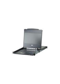 Aten KVM-switch met console, 17.3" (43.9 cm), 1920 x 1080, CH Zwitserland, QWERTZ, 8x DVI-I Socket / 8x USB-B Socket / 8x 3.5 mm Stereo Socket - 