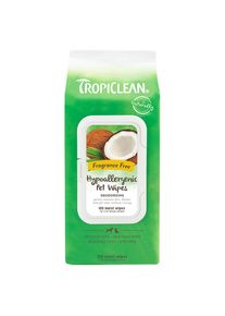 Lingettes hypoallergéniques TropiClean.- 100 lingettes