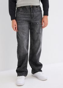 Dżinsy chłopięce ze stretchem Loose Fit Straight, szary, 110, bonprix