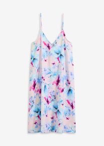 bonprix Mujer, Camisón largo de satén brillante, rosa, 44/46