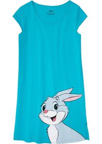 bonprix Mujer, Camisón corto de algodón orgánico puro, azul, 36/38