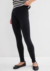 bonprix Leggings confeccionados con una mezcla de algodón ecológico orgánico (2 unidades), negro, 164/170