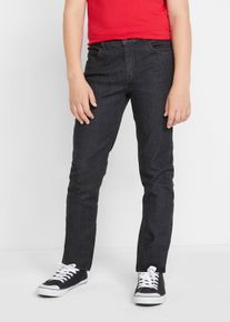 Jean sweat garçon 5 poches Slim Fit - noir - taille 104/110 avec coton - bonprix