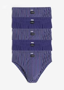 bonprix Slipy maxi z bawełną (zestaw 5 szt.), niebieski, 10 (4XL)