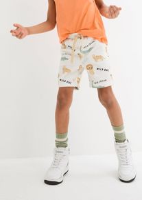 Bermudy chłopięce Regular Fit, biały, 116, bonprix