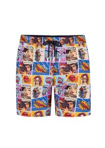 Big & Tall Sizes - Ragman - Soft swimming shorts with pop art motifs - 3XL