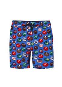 Big & Tall Sizes - Ragman - Soft swimming shorts with bottletop motif - 3XL