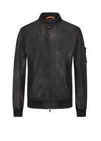 Big & Tall Sizes - BOSS Orange - Bomber jacket in soft sheepskin - 58