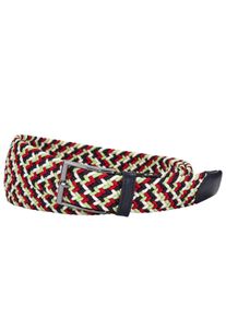 Tom Rusborg OF COPENHAGEN Big & Tall Sizes - Tom Rusborg - Elastic braided belt with leather details - 110