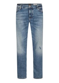 Big & Tall Sizes - BOSS - Soft Motion jeans in a subtle used look - 42/32