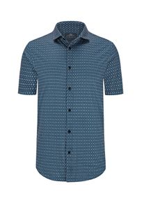 Duże Rozmiary - Ragman - Koszulka polo z nadrukiem na całej powierzchni, modern fit - 2XT