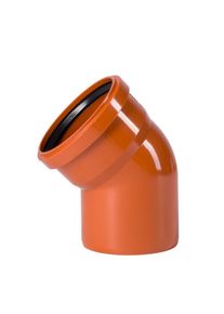 Viemäriputki Kulma DN 110 45 astetta, PVC