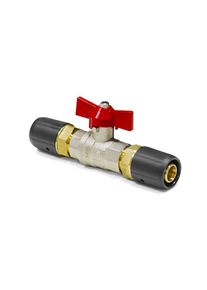 Pikaliitin palloventtiili l&auml;mmitykseen (ei DVGW) 16 x 2 - 16 x 2 punainen