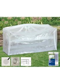 Boni-Shop® Husa Protecție Bancă Grădină 3 Locuri, Transparentă, 160x80x75cm