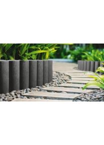 Bordure de Jardin, Pallisade Décor Bois, 2,30m