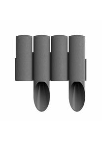 cellfast Bordure de Jardin Graphite 2.30m - Palisade Décorative en Plastique