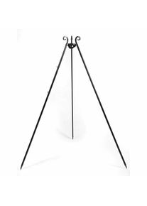 Trépied Barbecue en Acier, 180 cm, pour Cuisine Extérieure